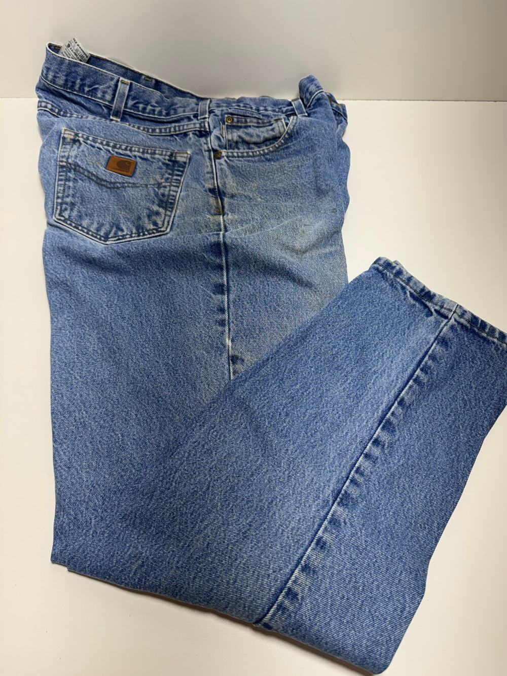 Carhartt Men’s Denim Jeans B17-DST 38X32 Relaxed Fit Lot Of 3 Pairs Grunge
